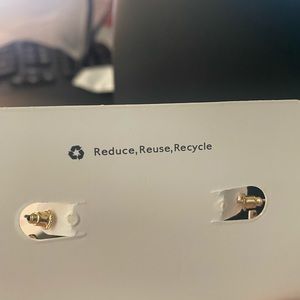 Petite earrings post back gold
